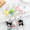 White Dog Japanese Animals Anime Gamers Keychain | Kawaii Handmade Cute Charm Accessory for Keys Phone Case Airpods Case